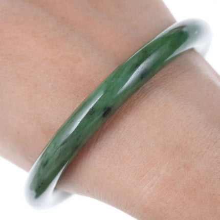Vintage Nephrite Jade Bangle - Estate Fresh Austin