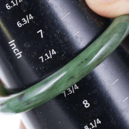 Vintage Nephrite Jade Bangle - Estate Fresh Austin