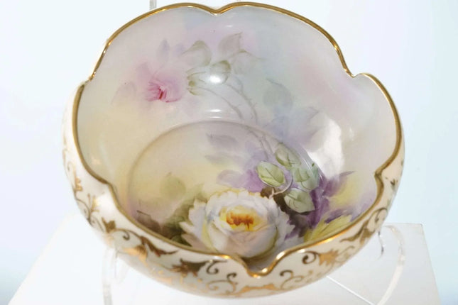 Vintage Noritake hand painted artist signed bowl - Estate Fresh Austin