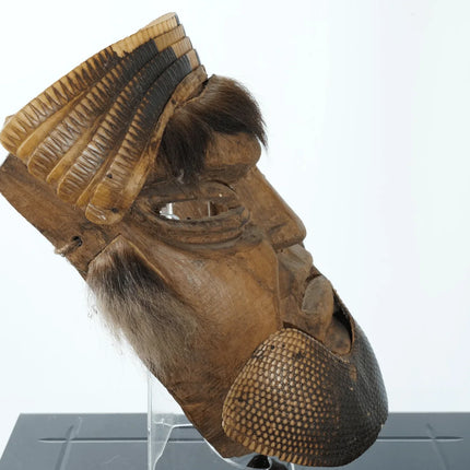 Vintage Oaxaca Mexico Armadillo Dance mask - Estate Fresh Austin