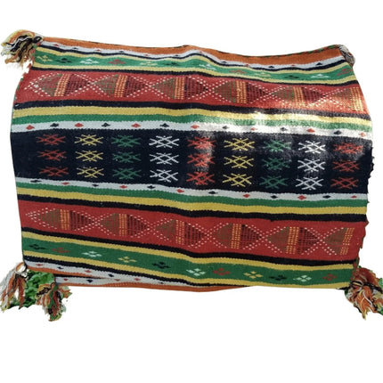 Vintage Pair Moroccan African Tribal Berber Pillows c.1960 new Never Used 23" x - Estate Fresh Austin