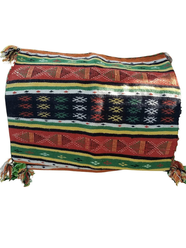 Vintage Pair Moroccan African Tribal Berber Pillows c.1960 new Never Used 23" x - Estate Fresh Austin