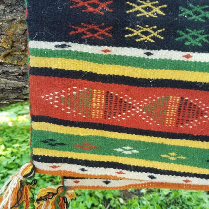 Vintage Pair Moroccan African Tribal Berber Pillows c.1960 new Never Used 23" x - Estate Fresh Austin