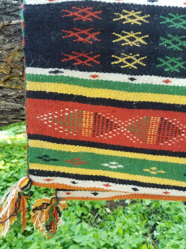 Vintage Pair Moroccan African Tribal Berber Pillows c.1960 new Never Used 23" x - Estate Fresh Austin