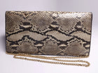 Vintage Python Snake Skin and Leather Evening Bag - Estate Fresh Austin