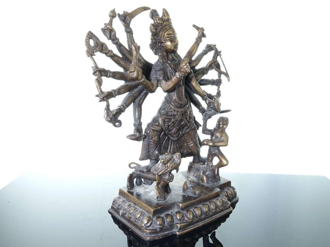 Vintage Shiva Bronze statue - Estate Fresh Austin
