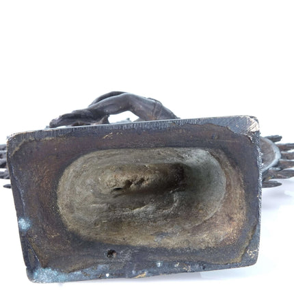 Vintage Shiva Nataraja Bronze Statue 9.25" x 7.5" - Estate Fresh Austin