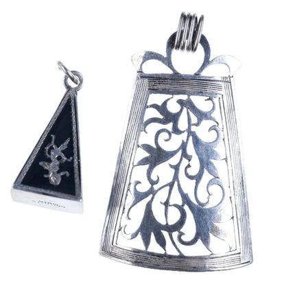 Vintage Siam Sterling and 800 silver pendant - Estate Fresh Austin
