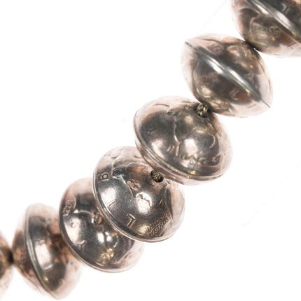 Vintage Silver liberty dimes beaded squash blossom necklace w/turquoise - Estate Fresh Austin