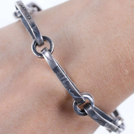 Vintage Southwestern Coin Silver link bracelet - Estate Fresh Austin