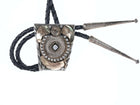 Vintage Southwestern Sterling and gold plated bolo tie - Estate Fresh Austin