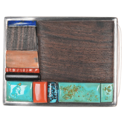 Vintage Southwestern Sterling cobblestone belt buckle - Estate Fresh Austin