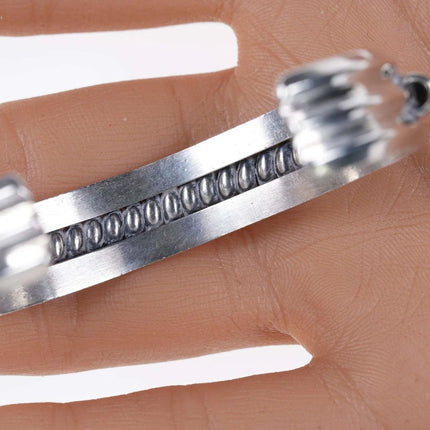 7" Vintage Southwestern Sterling cuff bracelet k - Estate Fresh Austin