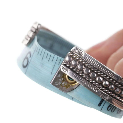 6.5" Vintage Southwestern Sterling cuff bracelet sd - Estate Fresh Austin