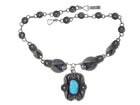 Vintage Southwestern Sterling silver and turquoise necklace - Estate Fresh Austin