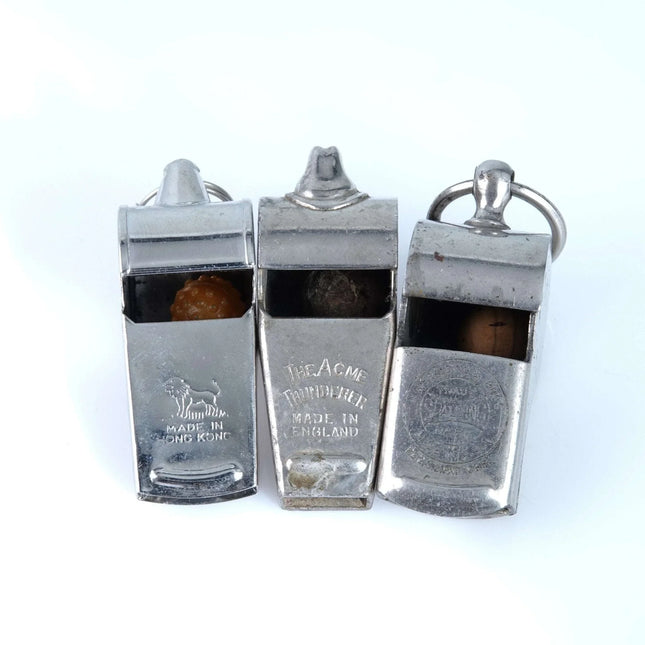 Vintage Spaulding/Wilson/Hong Kong Football/Tennis Referee whistle Lot - Estate Fresh Austin
