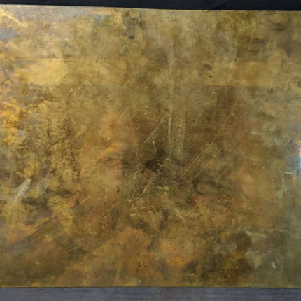 Vintage Steel Engraving on a bronze Sheet Coleccion Familia Aranda 1857 Pass in - Estate Fresh Austin