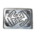 Vintage Sterling belt buckle in the overlay style - Estate Fresh Austin