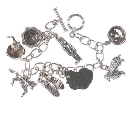 Vintage Sterling charm bracelet - Estate Fresh Austin