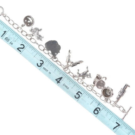 Vintage Sterling charm bracelet - Estate Fresh Austin