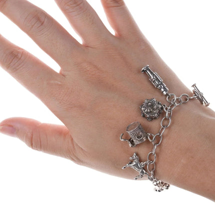 Vintage Sterling charm bracelet - Estate Fresh Austin