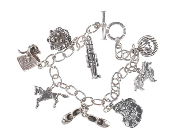 Vintage Sterling charm bracelet - Estate Fresh Austin