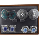 Vintage Sterling Clip On and Screw Back Earring Lot Begay Navajo - Estate Fresh Austin