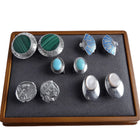 Vintage Sterling Clip On Earring Lot Mid Century Navajo, Mexican, Siam, Roman co - Estate Fresh Austin