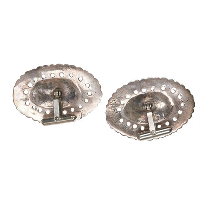 Vintage Sterling concho cufflinks - Estate Fresh Austin