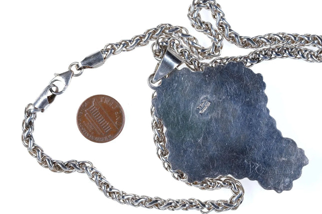 Vintage Sterling cross and necklace - Estate Fresh Austin