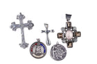 Vintage Sterling Cross Pendant and St Christopher collection - Estate Fresh Austin