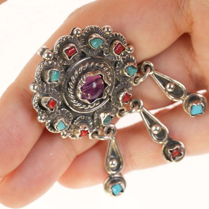 Vintage Sterling Matilde Poulat Style Pendant/pin - Estate Fresh Austin