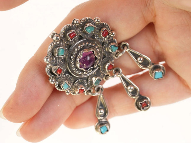 Vintage Sterling Matilde Poulat Style Pendant/pin - Estate Fresh Austin