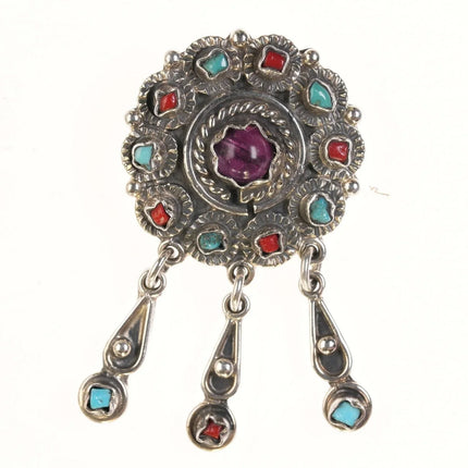 Vintage Sterling Matilde Poulat Style Pendant/pin - Estate Fresh Austin