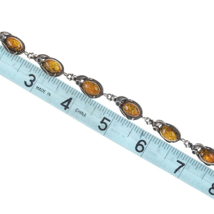 Vintage Sterling silver deco bracelet - Estate Fresh Austin