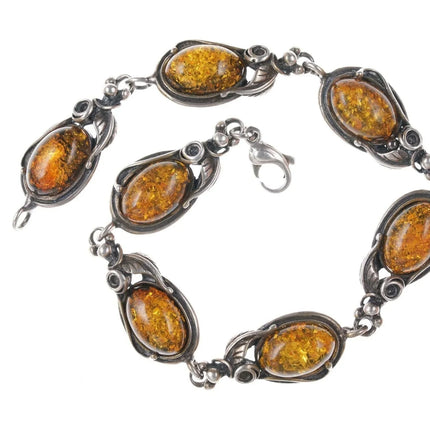 Vintage Sterling silver deco bracelet - Estate Fresh Austin