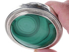 Vintage Sterling silver Malachite compact - Estate Fresh Austin