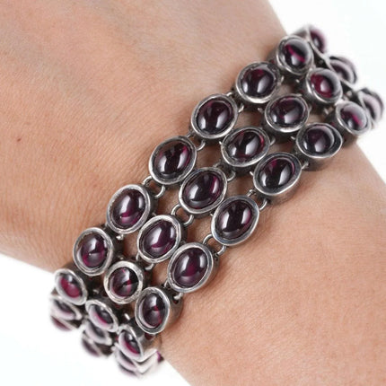 Vintage Sterling silver Tourmaline bracelet - Estate Fresh Austin