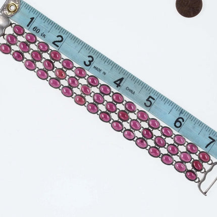 Vintage Sterling silver Tourmaline bracelet - Estate Fresh Austin