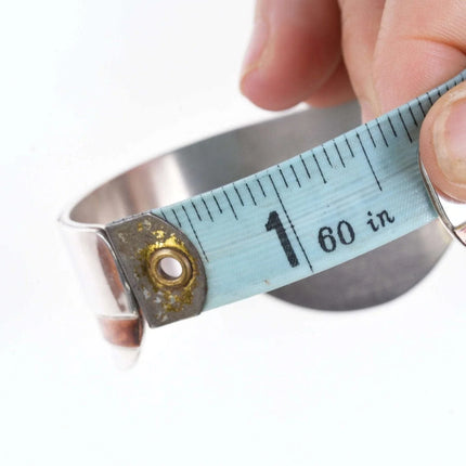 6.75" Vintage Sterling/Copper gemset Cuff bracelet - Estate Fresh Austin