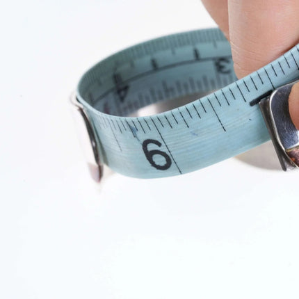 6.75" Vintage Sterling/Copper gemset Cuff bracelet - Estate Fresh Austin