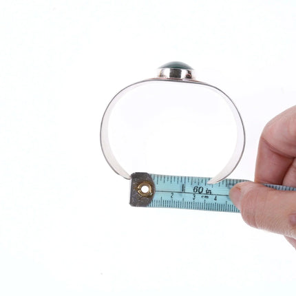 6.875 Vintage Sterling/Copper Malachite Cuff bracelet n - Estate Fresh Austin