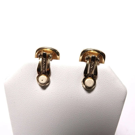 Vintage Swarovski Clip on Gold tone Earrings - Estate Fresh Austin