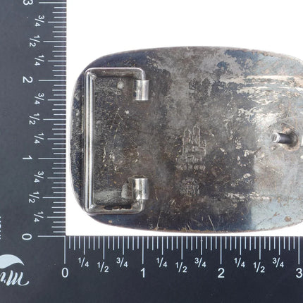 Vintage Taxco Sterling Enamel bullfighter belt buckle - Estate Fresh Austin