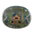 Vintage Taxco Sterling Mixed metals chrysocolla inlaid pendant - Estate Fresh Austin