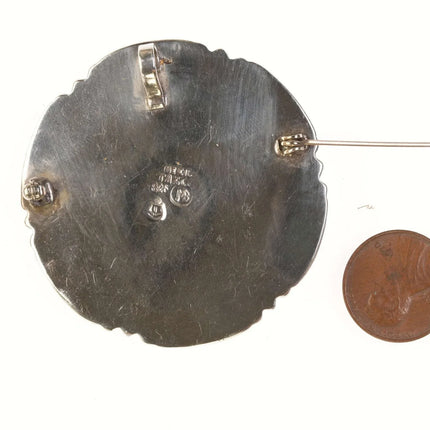 Vintage Taxco Sterling/granite pendant - Estate Fresh Austin