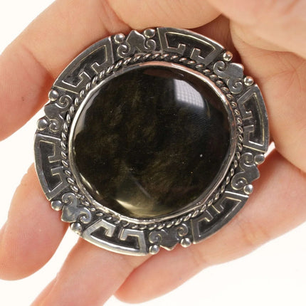 Vintage Taxco Sterling/granite pendant - Estate Fresh Austin