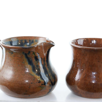 Vintage Teague North Carolina Pottery Creamer and Sugar - Estate Fresh Austin