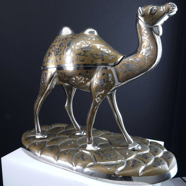 Vintage Thorens Swiss Music Box By Fred Zimbalist in the Form of a Camel Sculptu - Estate Fresh Austin