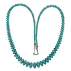 Vintage turquoise beaded necklace with sterling fittings - Estate Fresh Austin